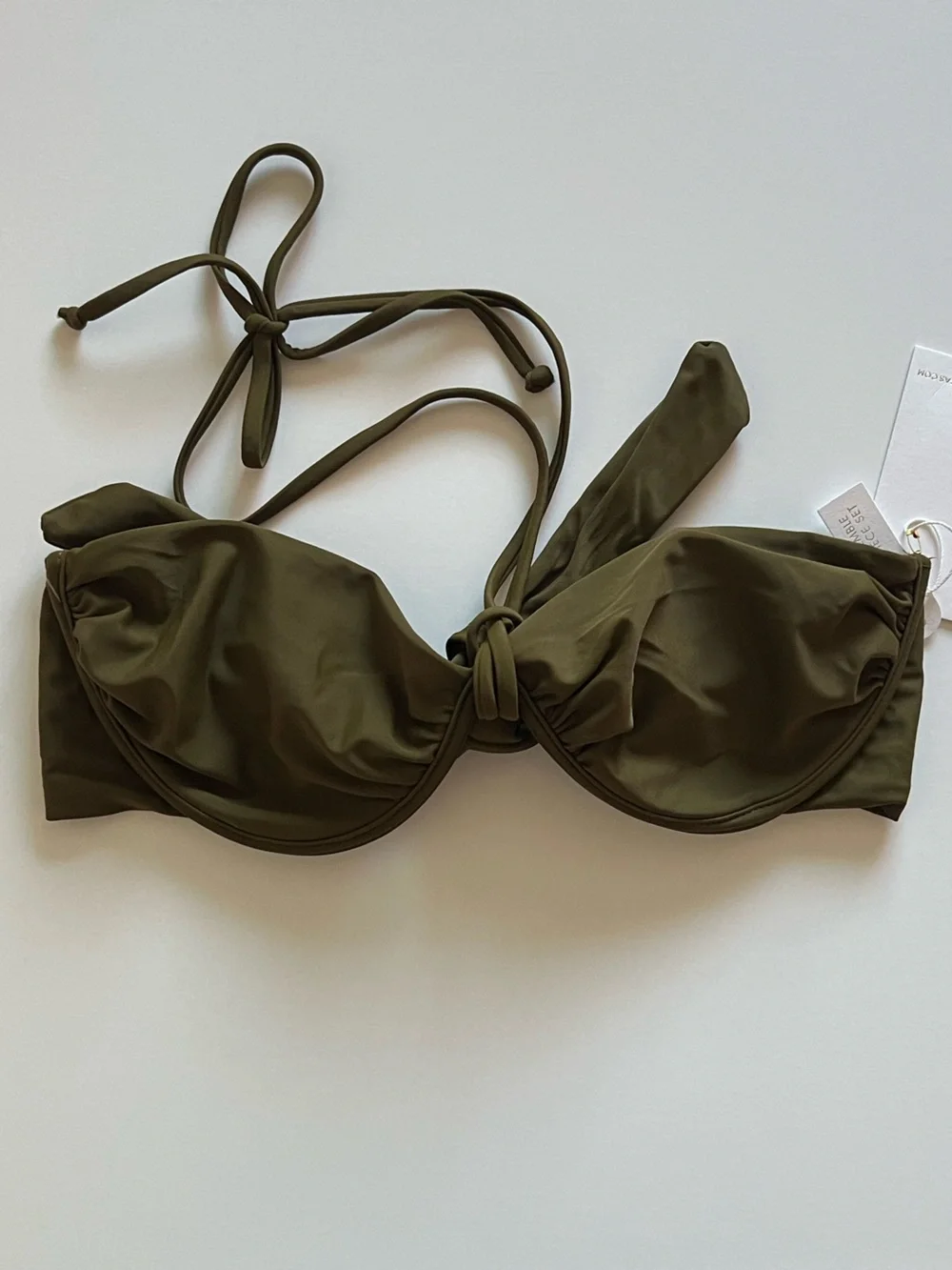 {Caroline Constas} Brand New Olive Green Bikini SET - Picture 3 of 10